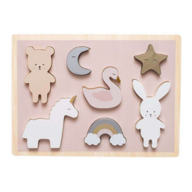Puzzle Einhorn aus Holz