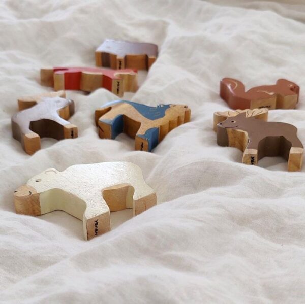 Holztiere Arktis Set 3 tlg. / Kautschukbaumholz (Fairtrade) – Bild 5