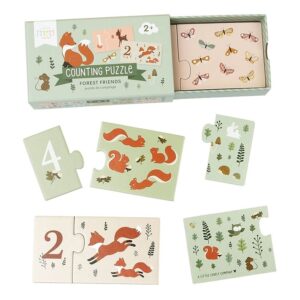 Puzzle - Lerne zählen 1-10 / Waldfreunde
