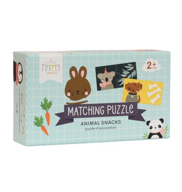 Matching Puzzle / Tiere + Lieblingssnacks – Bild 2