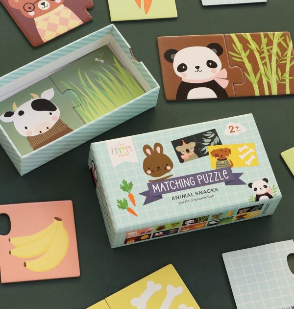 Matching Puzzle / Tiere + Lieblingssnacks – Bild 5