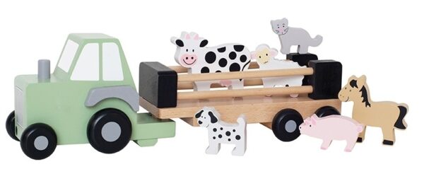 Traktor mit Tieren