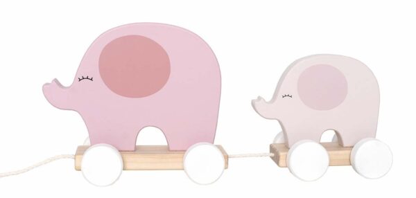 Nachziehtier Elefant / Rosa