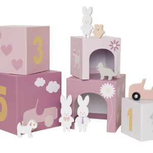 Stapelspielzeug Würfel Bunny
