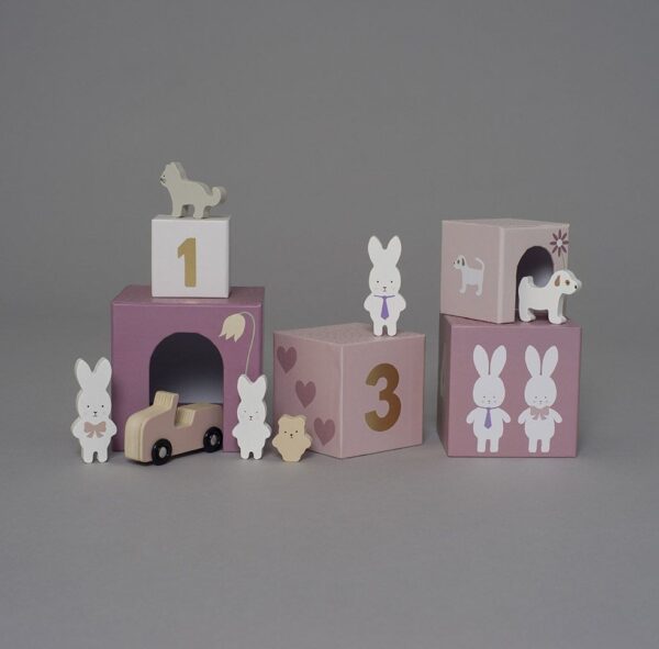Stapelspielzeug Würfel Bunny – Bild 3
