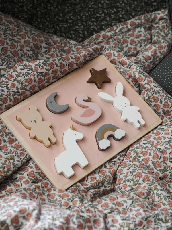 Puzzle Einhorn aus Holz – Bild 3